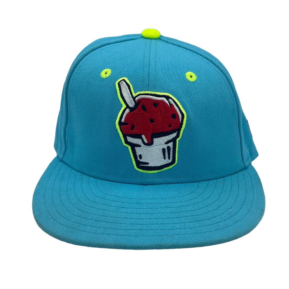 Corpus Christi Raspas Hat Size 7 Blue New Era Minors Plain Logo Baseball Cap